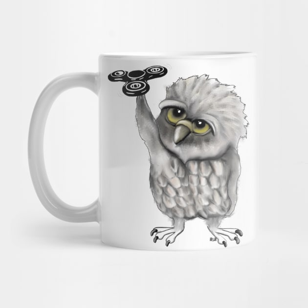Fidget spinner owl by msmart